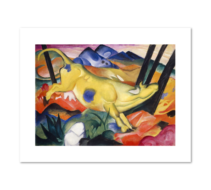 Franz Marc, Yellow Cow, Fine Art Prints in various sizes by Museums.Co