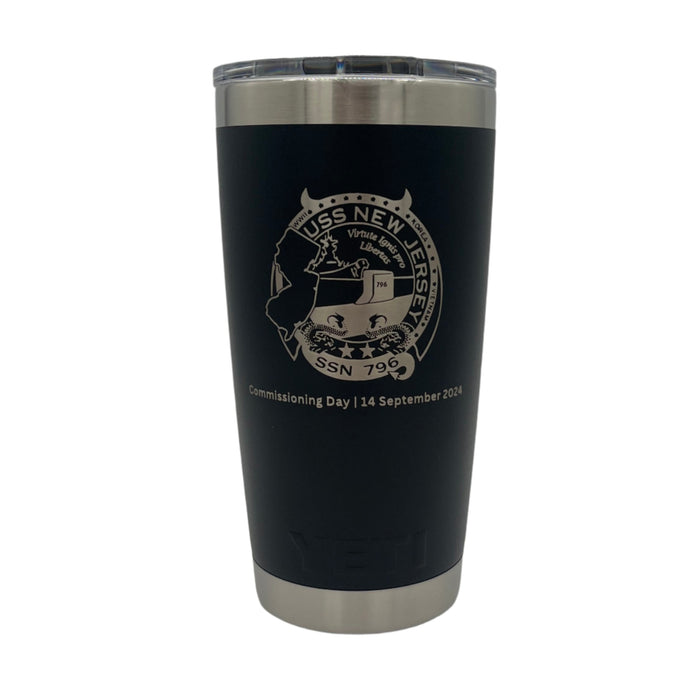 YETI® USS NEW JERSEY (SSN-796) Special Edition Commissioning Day Tumbler Black