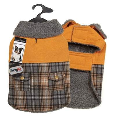 Zack & Zoey ThermaPet Plaid Duck Coat XS - Paw Naturals